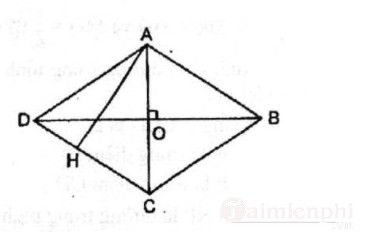 Bài tập Toán lớp 4: Hình thoi - Tính diện tích hình thoi và đáp án