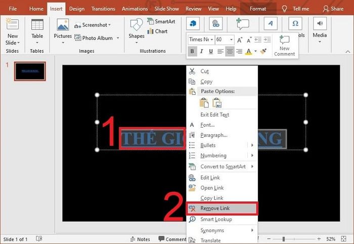 Hướng dẫn nhanh cách xóa dấu gạch chân đỏ trong PowerPoint