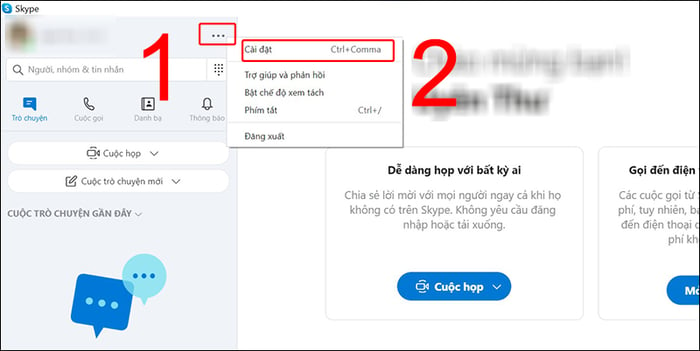 Hướng dẫn chi tiết cách bật/tắt thông báo và ẩn/hiện nhóm chat trên Skype