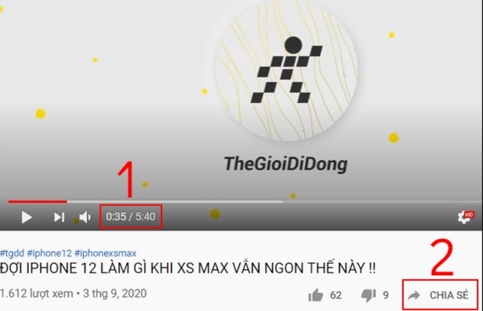 Hướng dẫn cách lấy liên kết video YouTube tại thời điểm cụ thể, xem ngay mà không cần tua