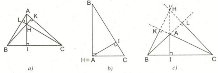 Khái niệm đường cao là gì? Những tính chất và công thức về đường cao là gì?