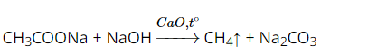 Xác định cân bằng phản ứng giữa CH3COONa và NaOH để tạo thành CH4 và Na2CO3
