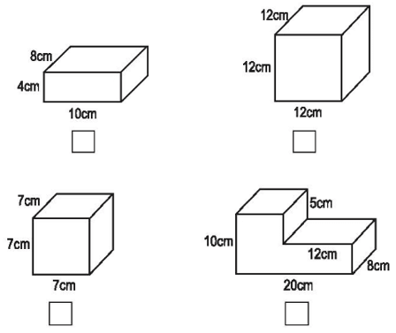 Bài tập Toán lớp 5, bài 104: Hình hộp chữ nhật và Hình lập phương