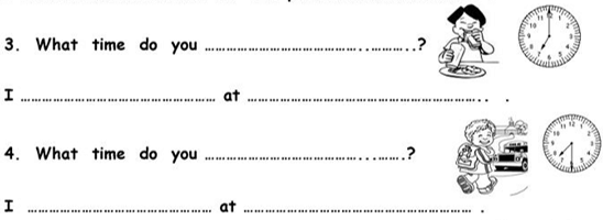 5 English Tests for Grade 4 Midterm 2