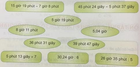 Giải Toán 5 VNEN bài 107: Ôn tập các phép tính với số đo thời gian