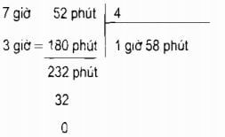 Hướng dẫn giải bài tập Toán lớp 5 bài 127: Chia số đo thời gian cho một số