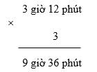 Giải bài tập Toán lớp 5, bài 126: Nhân số đo thời gian với một số