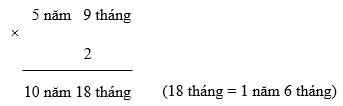 Giải bài tập Toán lớp 5, bài 126: Nhân số đo thời gian với một số