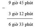 Giải bài tập Toán lớp 5 bài 124 Trừ số đo thời gian một cách chi tiết