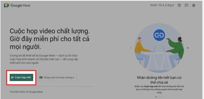 Hướng dẫn cài đặt Google Meet để học trực tuyến trên điện thoại và máy tính.