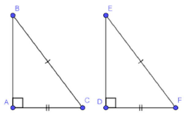 Các trường hợp đồng dạng của tam giác vuông cùng với ví dụ minh họa cụ thể