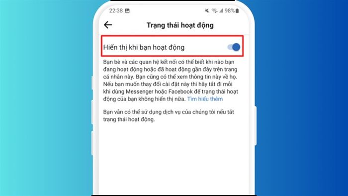 Cách treo nick Facebook trên hệ điều hành Android (bước 3)
