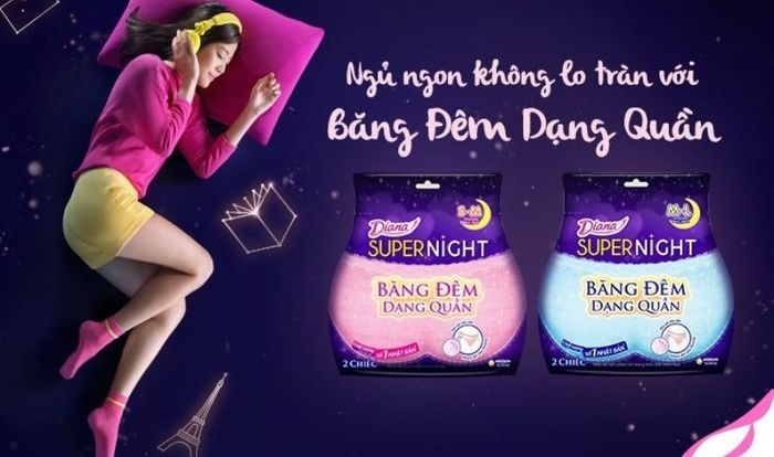 Băng quần ngày và đêm Diana Sensi 360° chống tràn với 5 miếng