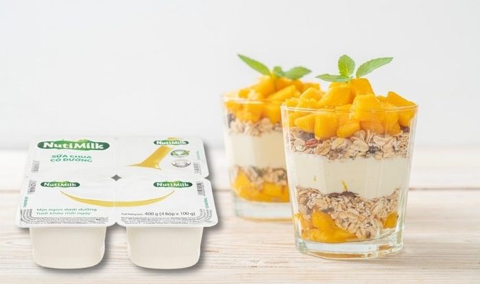 Combo 4 hộp sữa chua Nutimilk 100g