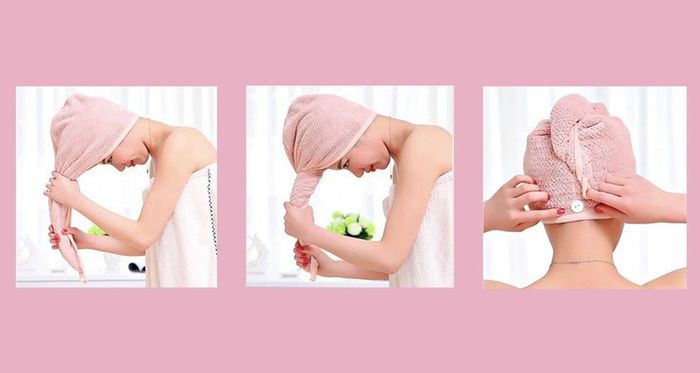 Hướng dẫn quấn khăn tắm lên đầu một cách dễ thương với kiểu xoắn ốc