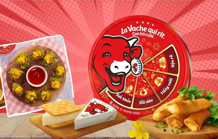 Phô mai Con Bò Cười vị truyền thống, đóng gói 8 miếng, tổng trọng lượng 112g (phù hợp từ 1 tuổi trở lên)