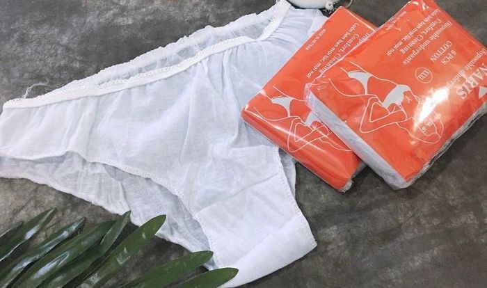 Quần lót giấy được thiết kế đơn giản để sử dụng một lần