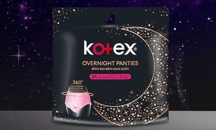Băng vệ sinh ban đêm Kotex 360° chống tràn hiệu quả cho giấc ngủ thoải mái