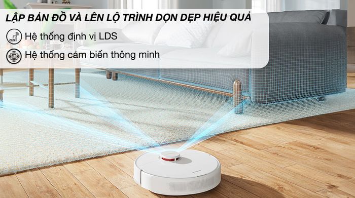 Robot hút bụi lau nhà Dreame F9 Pro - Hệ thống định vị