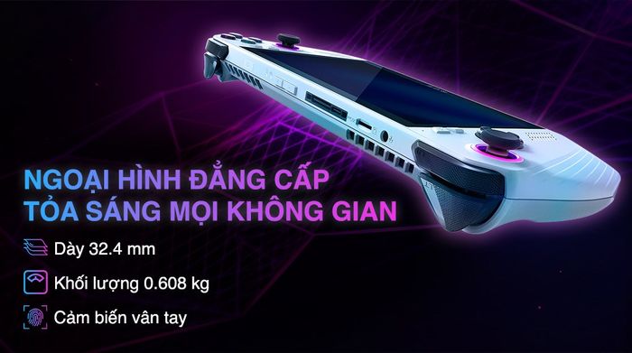 máy chơi game cầm tay Asus ROG Ally RC71L Ryzen Z1 Extreme (NH001W) - Thiết kế