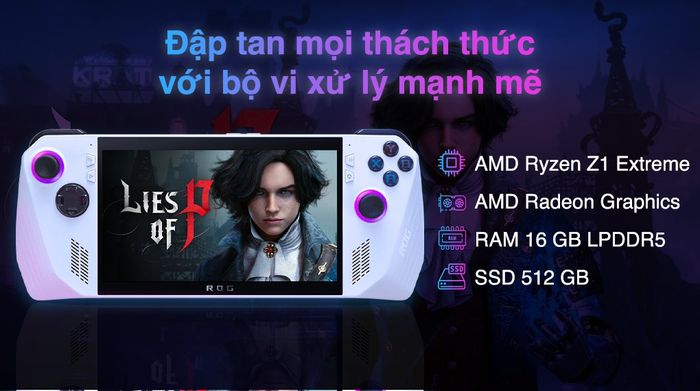 máy chơi game cầm tay Asus ROG Ally RC71L Ryzen Z1 Extreme (NH001W) - Hiệu năng
