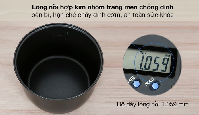 Lòng nồi - Nồi cơm điện nắp gài Kangaroo 1.8 lít KG18RC3