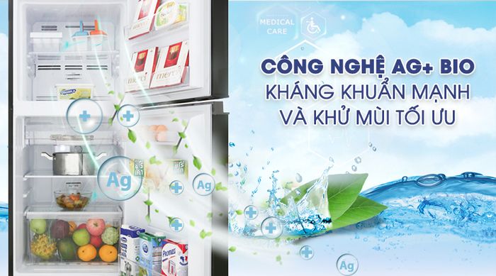 Tủ lạnh Toshiba Inverter 180 lít GR-B22VU UKG - Ag+