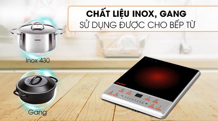 Sử dụng nồi cháo có đáy nhiễm từ