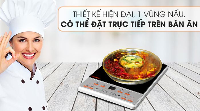 Bếp từ Comfee CI-BD2020B - Thiết kế