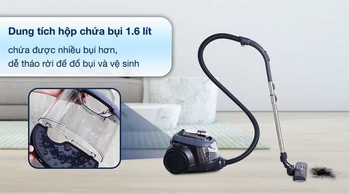 Dung tích hộp chứa bụi