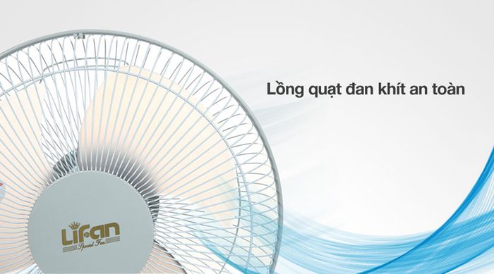 An toàn - Quạt bàn Lifan B-212 xám