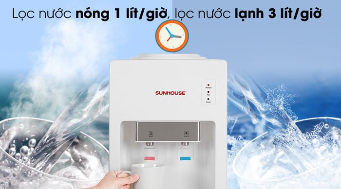 Phù hợp cho gia đình - Cây nước nóng lạnh Sunhouse SHD9612