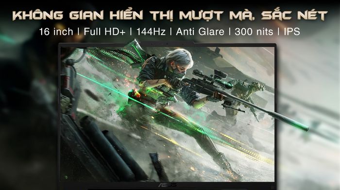 Asus TUF Gaming F16 FX607VJ Core 5 210H (RL034W) - Màn hình