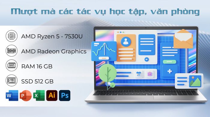 Dell 15 DC15255 R5 7530U (DC5R5802W1) - Hiệu năng