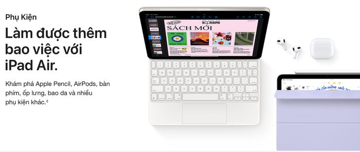 iPad Air M2 11 inch WiFi 512GB - Phụ Kiện