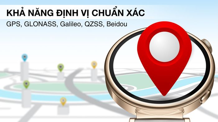 Huawei Watch GT 4 41.3mm dây da - Định vị