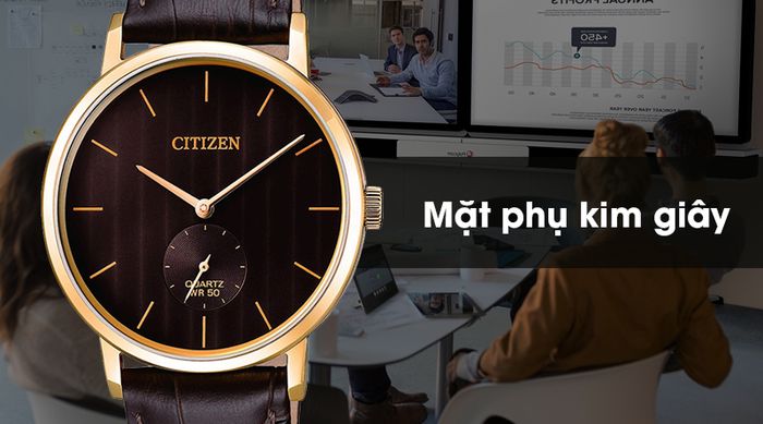 Đồng hồ Citizen BE9173-07X có mặt phụ thời trang