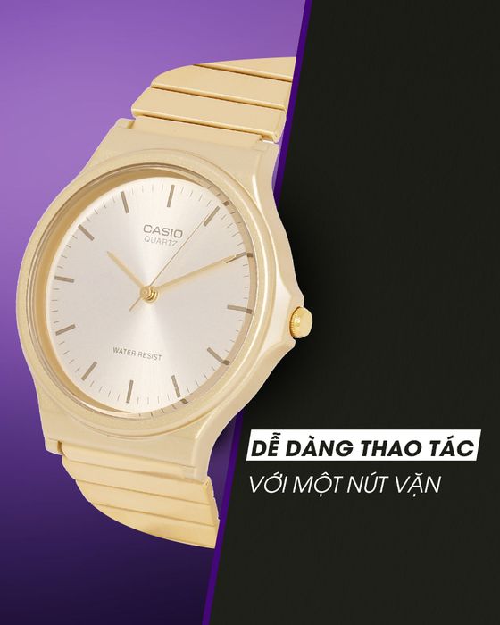 Đồng hồ Nam Casio MQ-24G-9EDF có nút vặn dễ thao tác