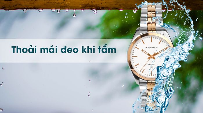 Đồng hồ Nữ Korlex KS002-02 có khả năng chống nước 5 ATM