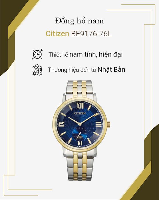 Tổng quan về đồng hồ nam Citizen BE9176-76L