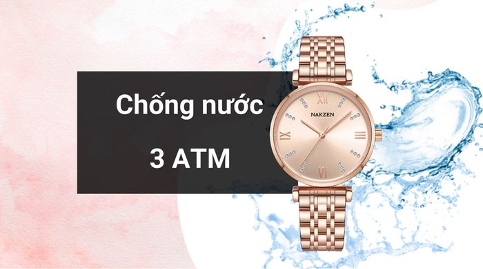 Khả năng kháng nước của mẫu đồng hồ