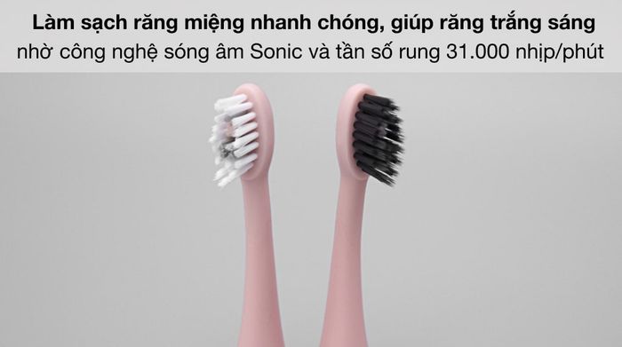 Bàn Chải Điện Halio Sonic Whitening Toothbrush PRO Rose Gold - Công nghệ sóng âm Sonic
