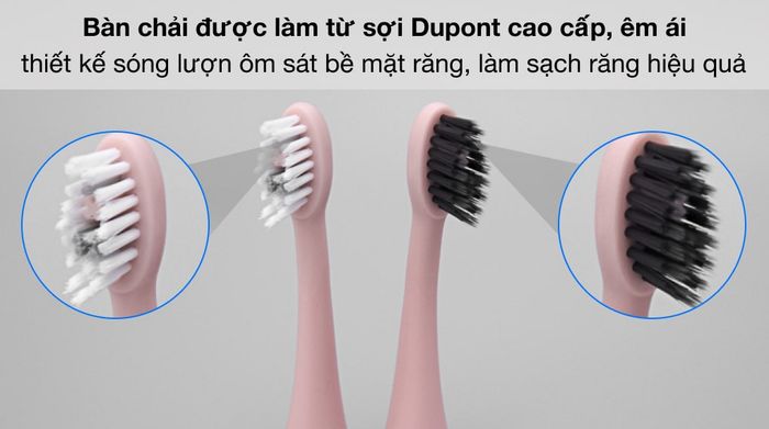 Bàn Chải Điện Halio Sonic Whitening Toothbrush PRO Rose Gold - Sợi Dupont