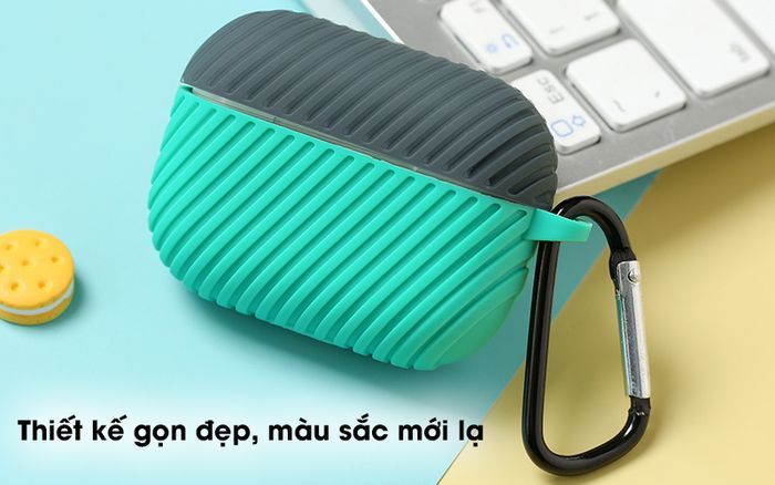 Túi đựng Airpods Pro Nhựa dẻo Silicone NAP31 - Kiểu dáng hình chữ nhật tương tự như Airpods Pro, thiết kế gọn đẹp