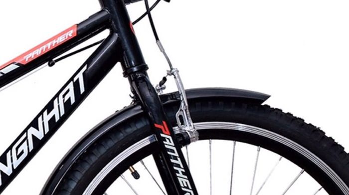 Xe đạp địa hình MTB Thống Nhất MTB 24-03 Đen có phanh vành chính xác