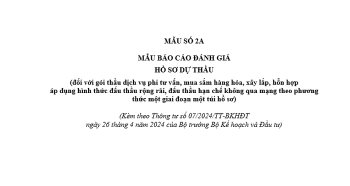 Mẫu số 2A