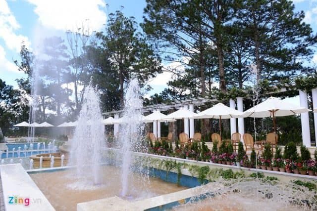 Phong cách Châu Âu hiện đại trong đài phun nước