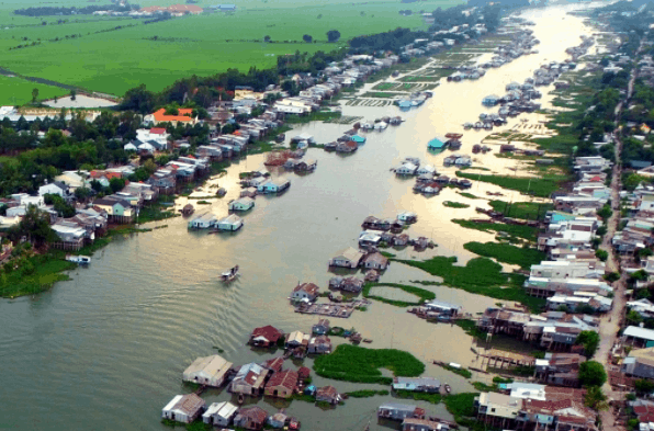 Góc bình yên của làng nổi Châu Đốc