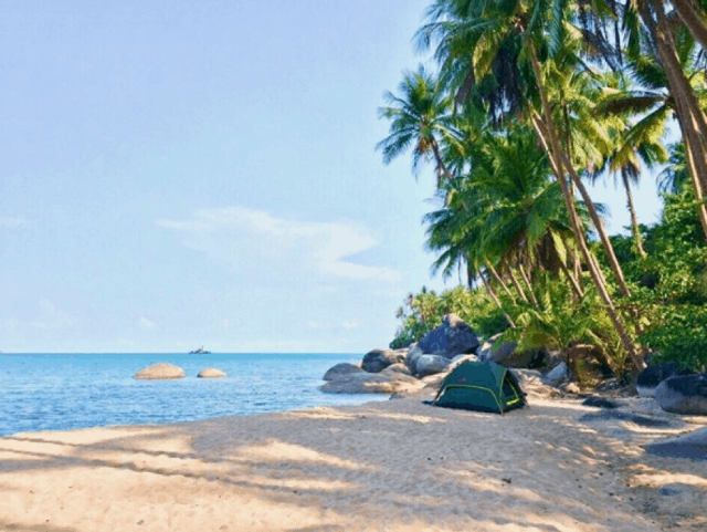 Trải nghiệm cắm trại trên đảo