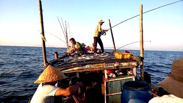 Làng chài trên bờ biển Cửa Tùng, Quảng Trị